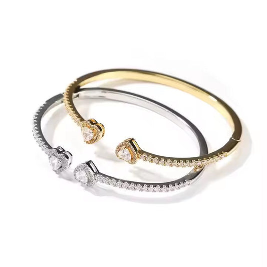 Double Heart Diamond Bracelet